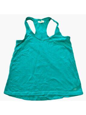 Aeropostale Womens Racerback Tank Top S Cotton Teal Lightweight Casual Sleeveles